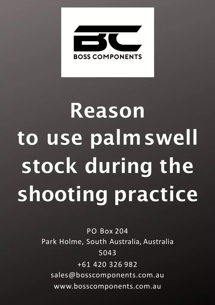 reason to use palm swell stock during