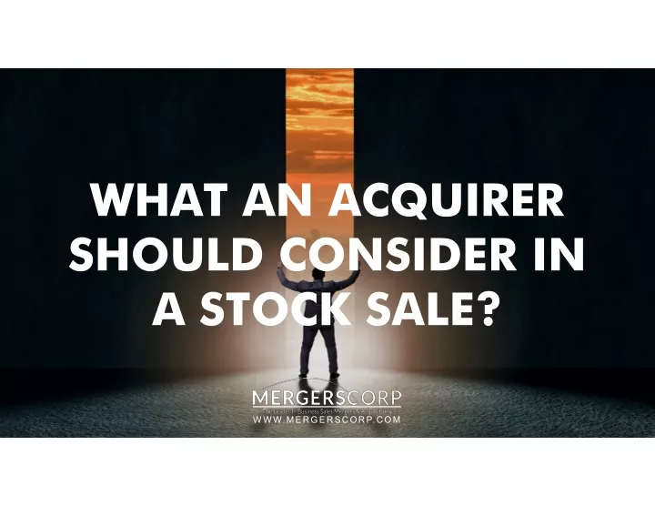 what an acquirer should consider in should