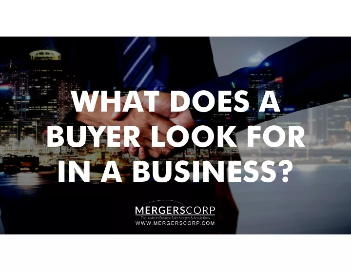 what does a buyer look for buyer look