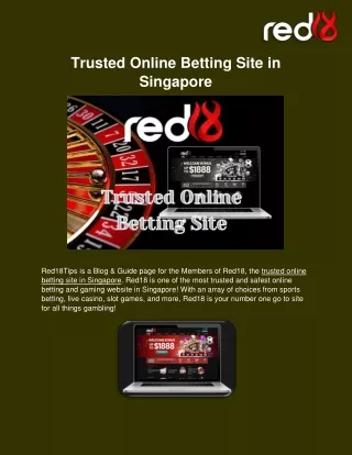 Trusted Online Betting Site in Singapore