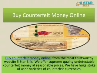 Buy Counterfeit Money