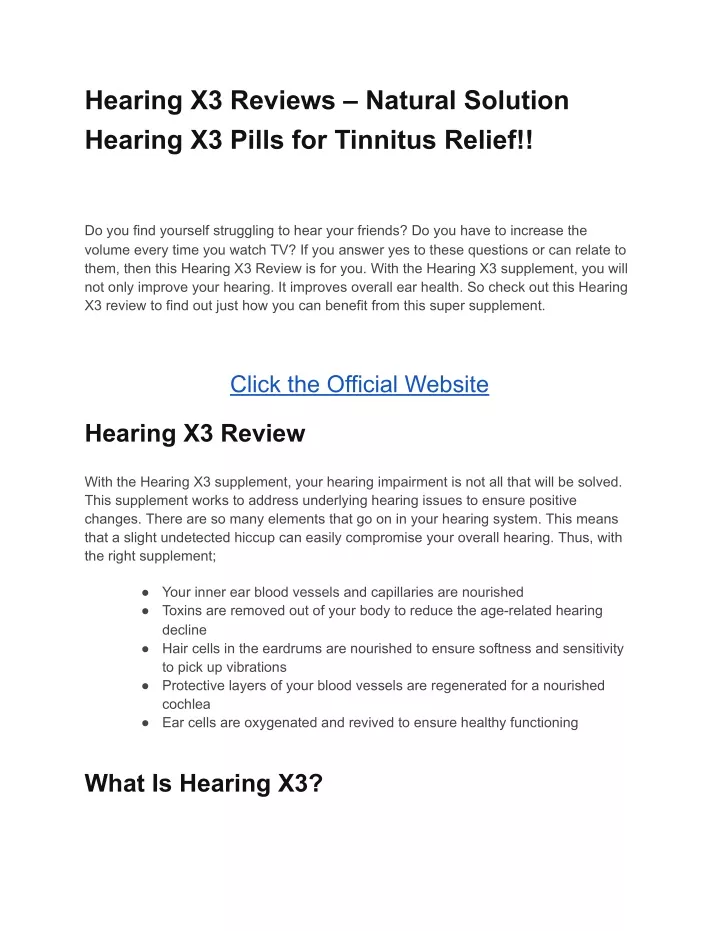 hearing x3 reviews natural solution hearing