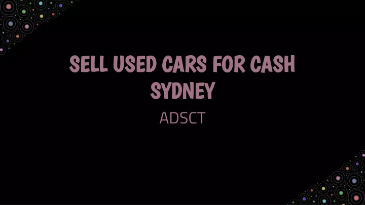 sell used cars for cash sydney