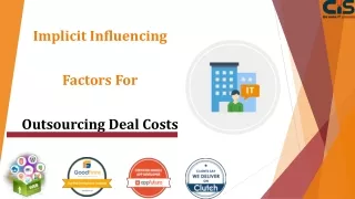 implicit influencing factors for outsourcing deal costs