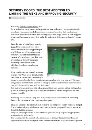 security doors the best addition to limiting