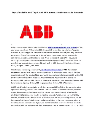 buy affordable and top rated abb automation
