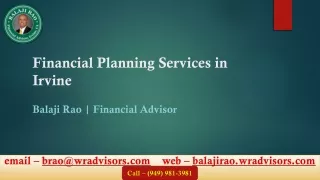 Financial Planning Services in Irvine