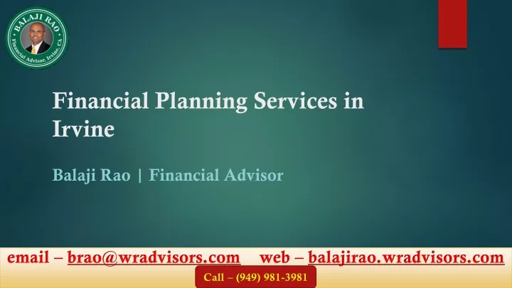 financial planning services in irvine