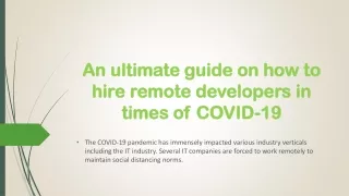 an ultimate guide on how to hire remote developers in times of covid 19