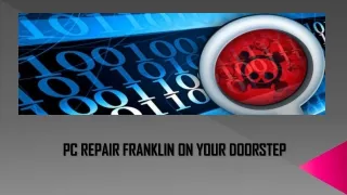 pc repair franklin on your doorstep