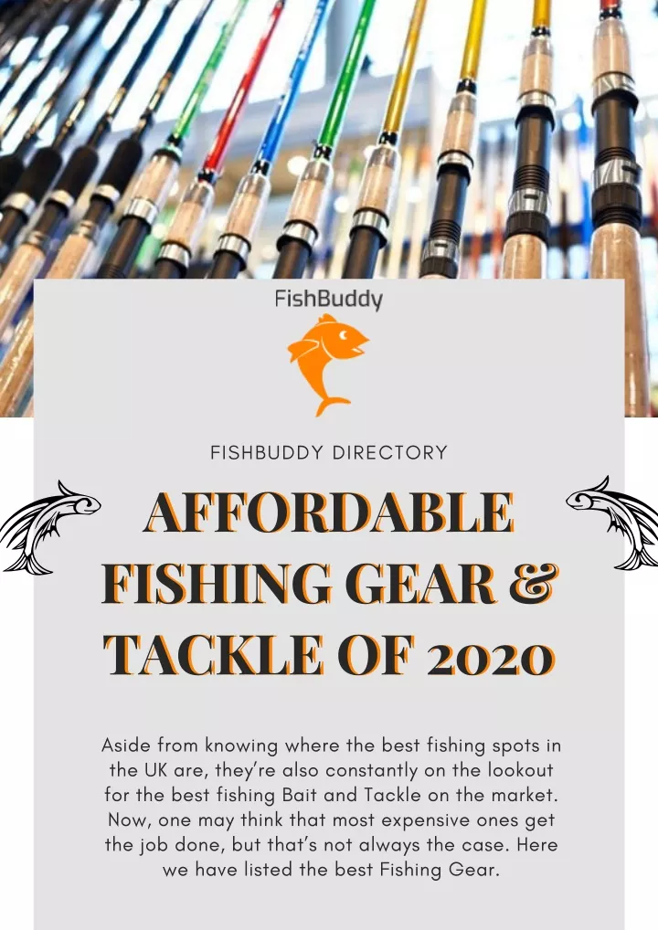 fishbuddy directory affordable fishing gear