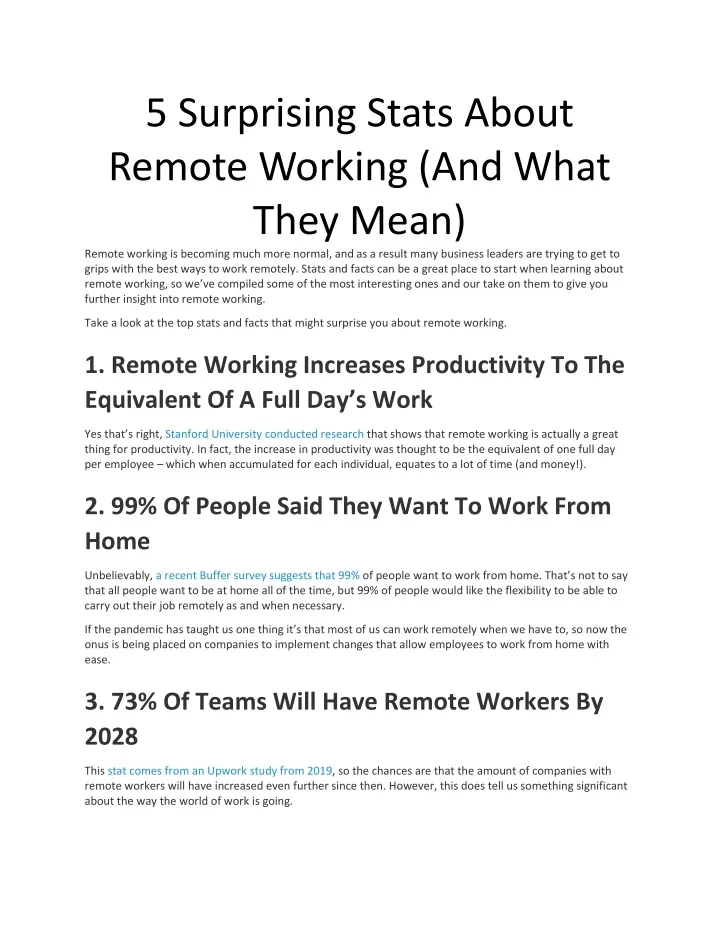 5 surprising stats about remote working and what