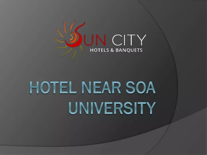 hotel near soa university