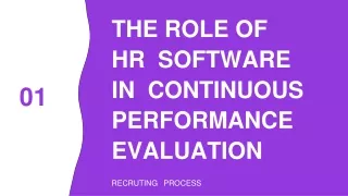 The role of HR software in continuous performance evaluation