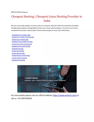 .Cheap Linux hosting in India | Cheap Reseller Hosting