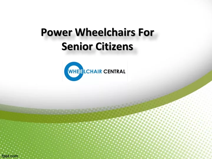 power wheelchairs for senior citizens
