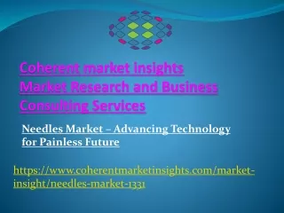 Needles Market – Advancing Technology for Painless Future