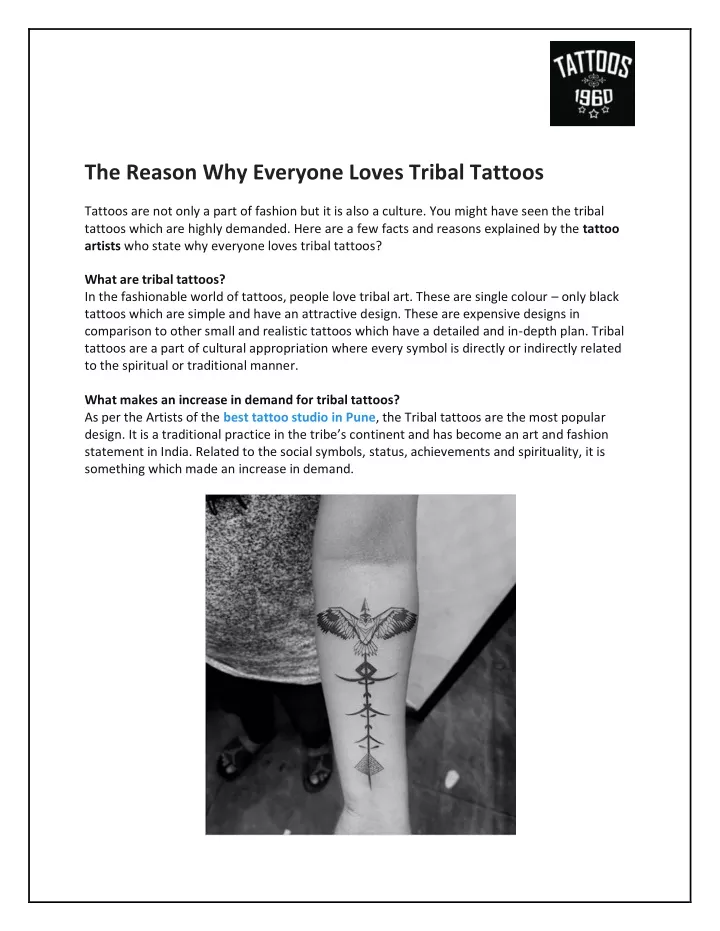 the reason why everyone loves tribal tattoos