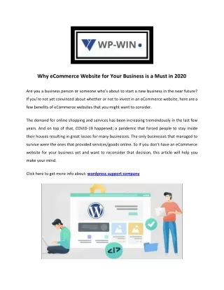 WordPress Management Services - WP-Win