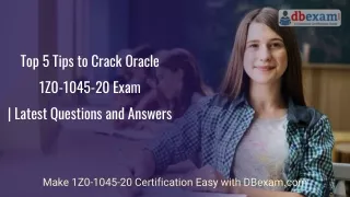 top 5 tips to crack oracle 1z0 1045 20 exam