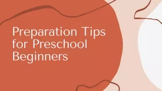 preparation tips for preschool beginners