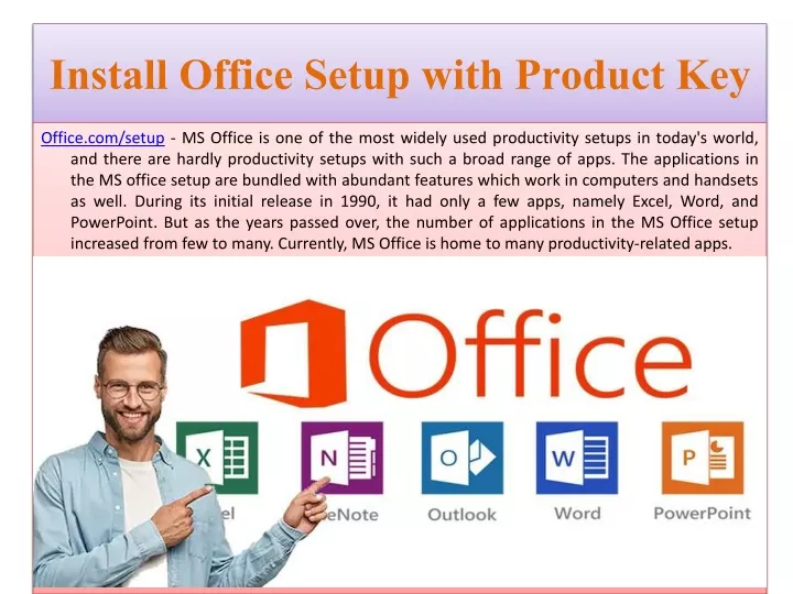 install office setup with product key