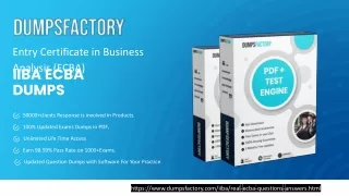 iiba ecba dumps