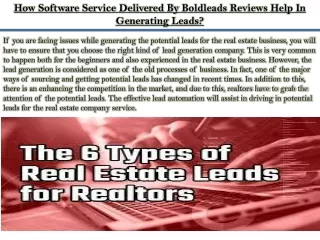 how software service delivered by boldleads