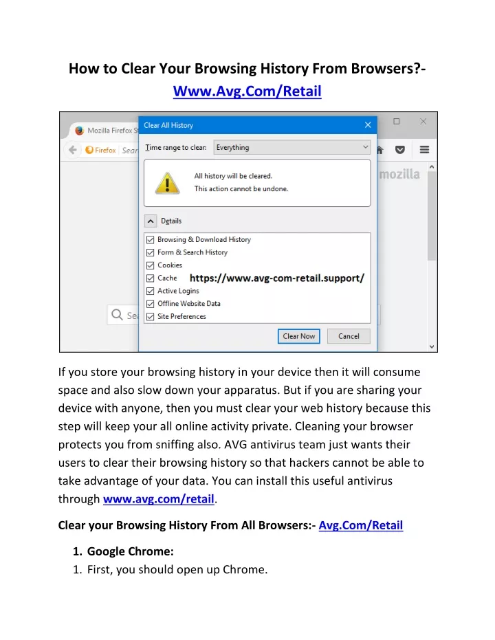 how to clear your browsing history from browsers