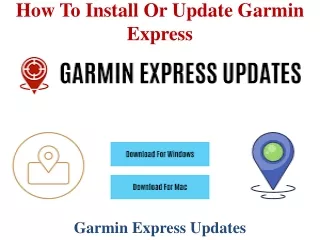 how to install or update garmin express