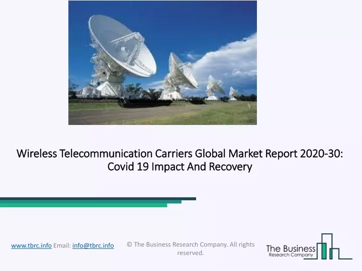 wireless telecommunication carriers global market report 2020 30 covid 19 impact and recovery