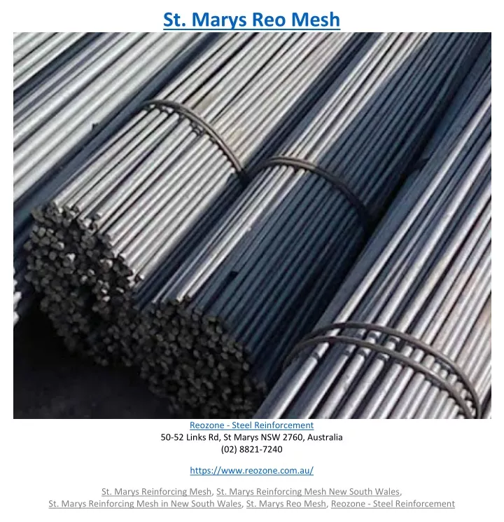 st marys reo mesh