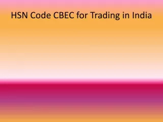 HSN Code Search for Trading Products Internationally