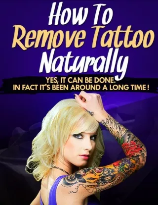 Laserless tattoo removal
