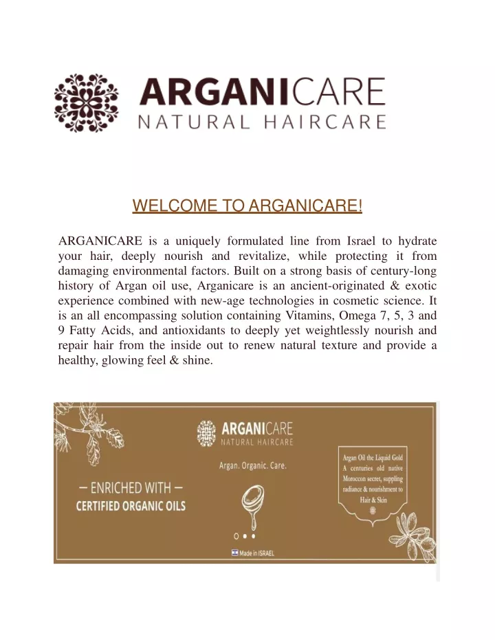 welcome to arganicare arganicare is a uniquely