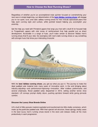 how to choose the best running shoes