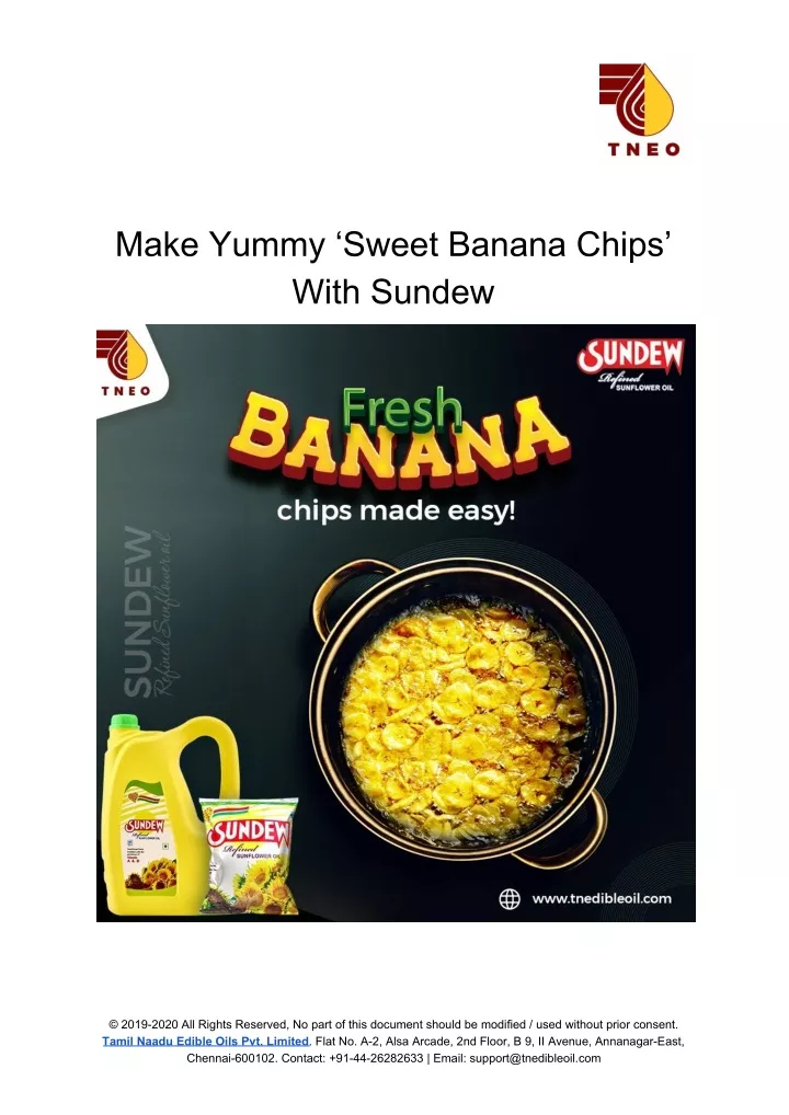 make yummy sweet banana chips with sundew