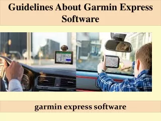 Guidelines About Garmin Express Software