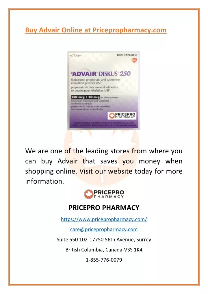 buy advair online at pricepropharmacy com