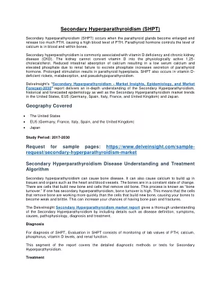 secondary hyperparathyroidism shpt