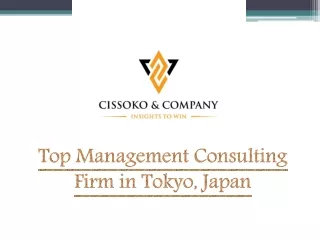 Top Management Consulting Firm Tokyo Japan