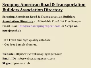 scraping american road transportation builders association directory