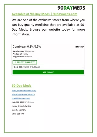 Available at 90-Day Meds | 90daymeds.com