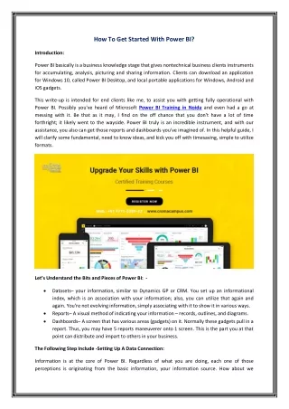 How To Get Started With Power BI?