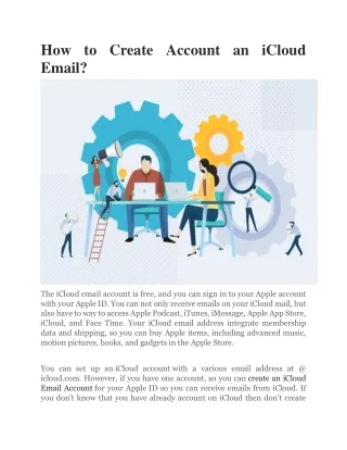 how to create account an icloud email