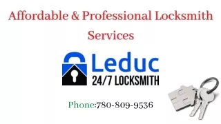 Affordable & Professional Locksmith Services