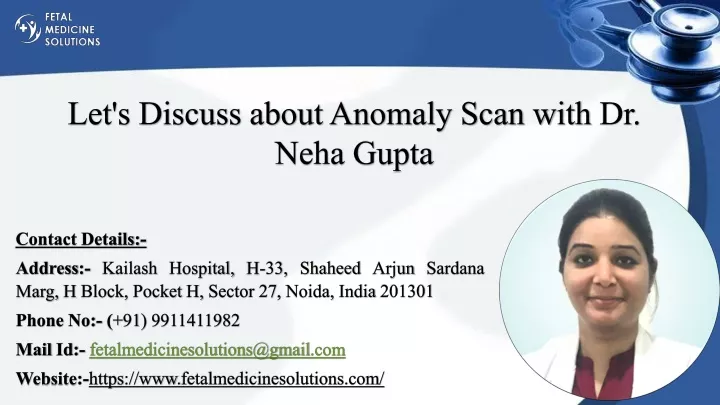 let s discuss about anomaly scan with dr neha