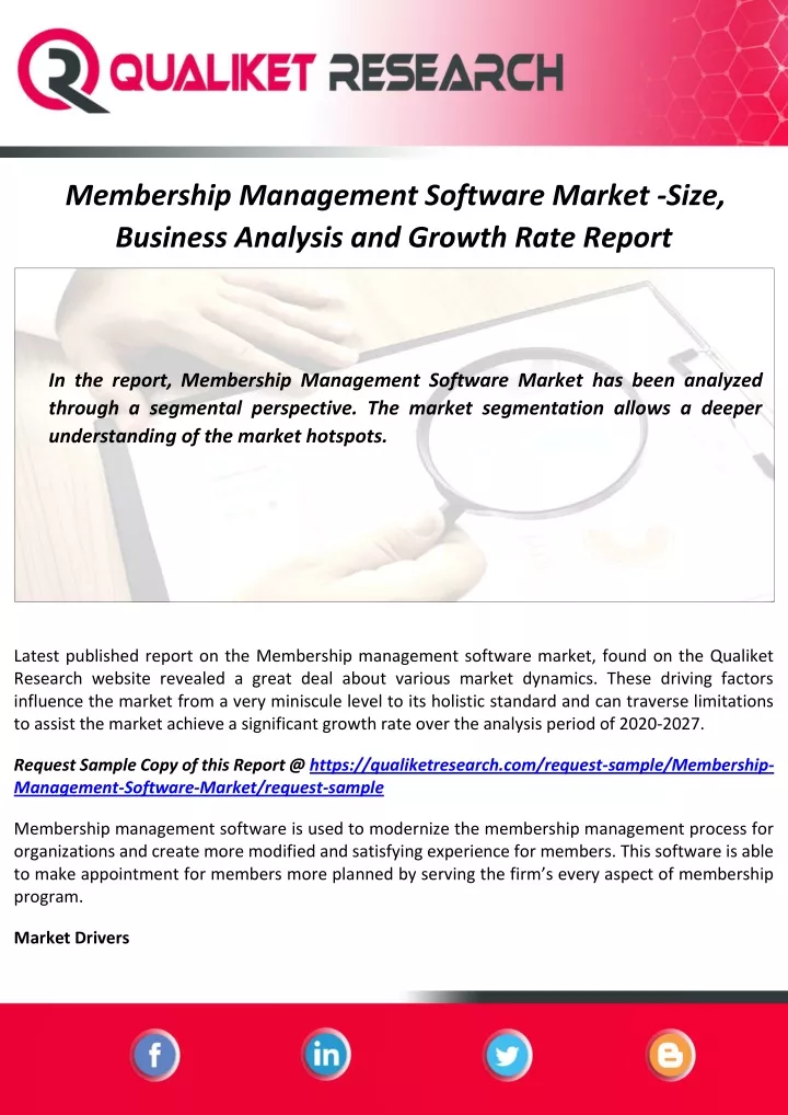 membership management software market size