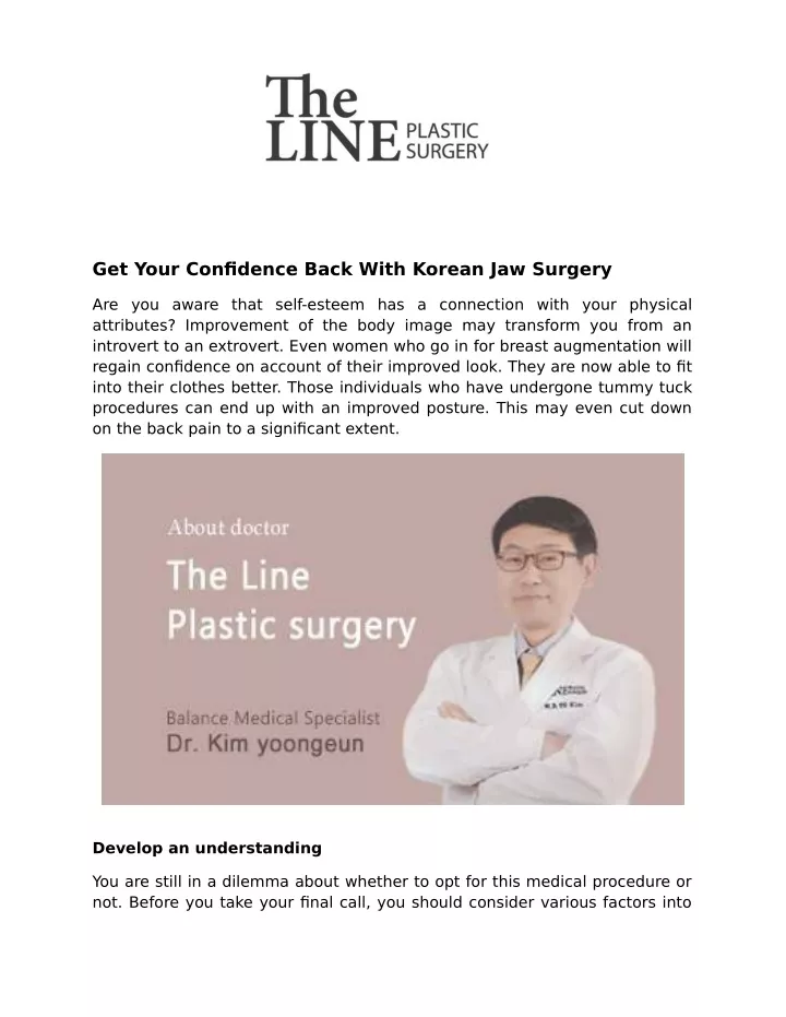 get your confidence back with korean jaw surgery