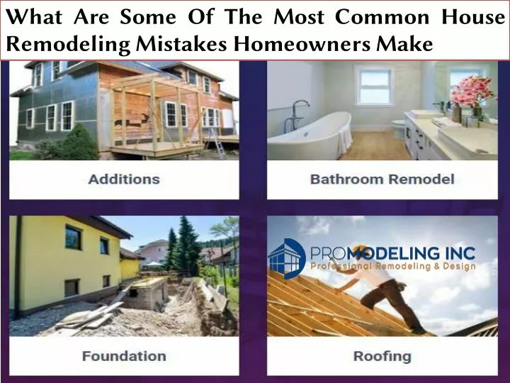 what are some of the most common house remodeling